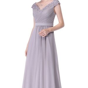 Grey Bridesmaids Dress